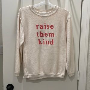 Cream waffle knit long sleeve size xs from pink lily
